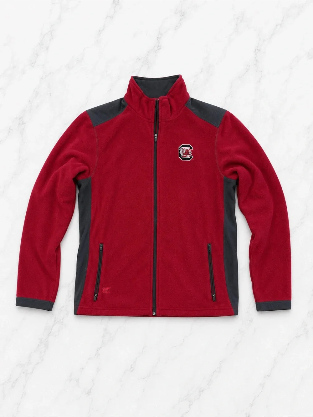 Two-Tone Maroon & Charcoal South Carolina Fleece Jacket